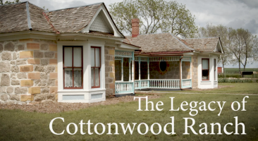 Photo of historic Cottonwood Ranch, Studley, Kansas - Click to View video documentary.