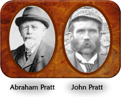 Photos of Abraham and John Pratt.